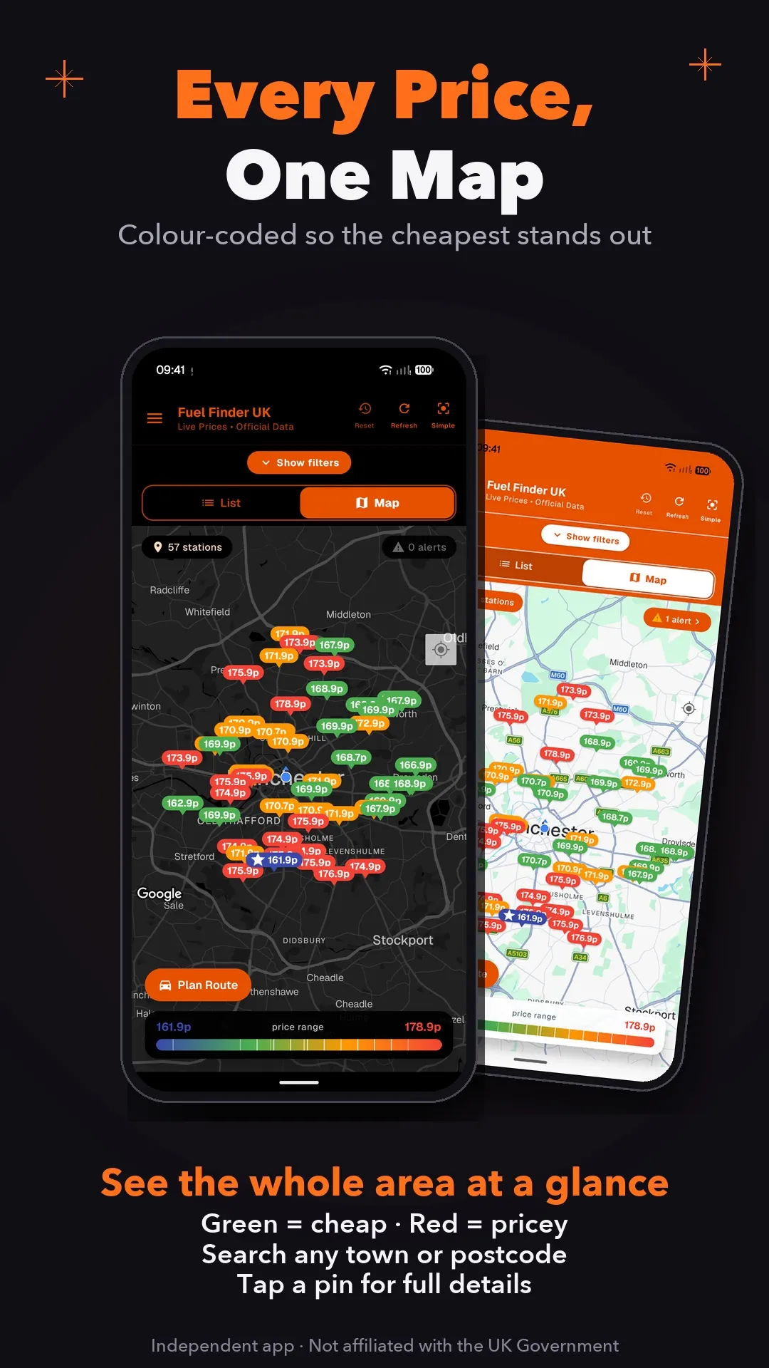 Every price on one map